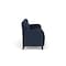 Lesro Siena Lounge Reception 3 Seat Tandem Seating No Center Arms, Walnut, RF Blueberry Upholstery SN3101 - alternate 2